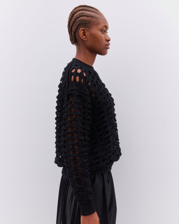 Junya Watanabe - Women’s Open Knit Sweater - (Black)
