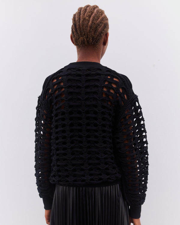Junya Watanabe - Women’s Open Knit Sweater - (Black)