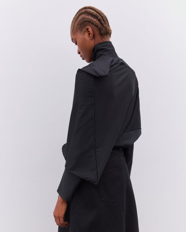 Junya Watanabe - Women’s Asymmetric Long Sleeve T-Shirt - (Black)