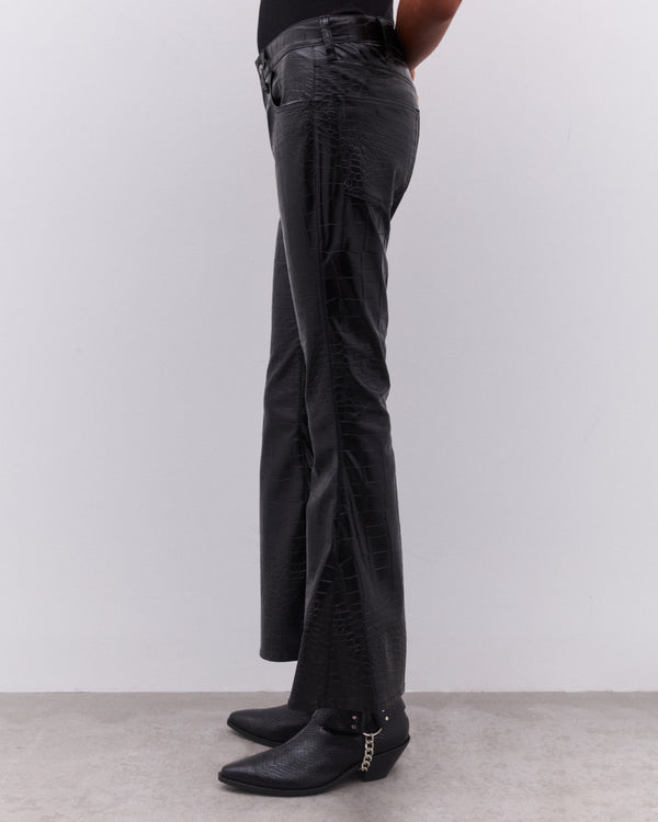 Junya Watanabe - Women’s Embossed Flared Trousers - (Black)
