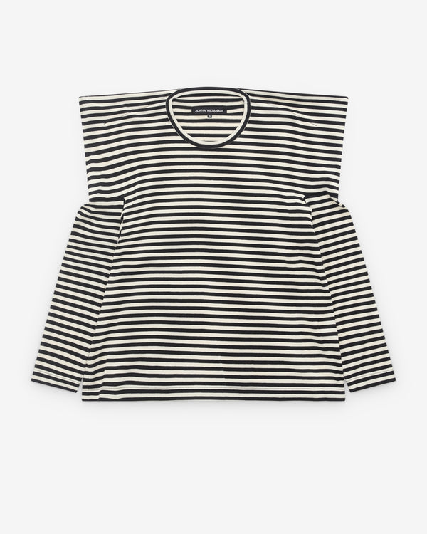 Junya Watanabe - Women’s Striped Long Sleeve T-Shirt - (Black/White)