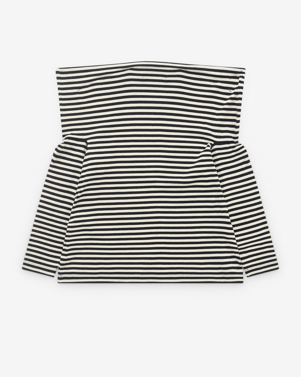 Junya Watanabe - Women’s Striped Long Sleeve T-Shirt - (Black/White)