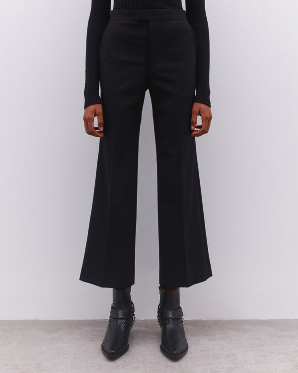 Junya Watanabe - Women’s Cropped Straight Leg Trousers - (Black)