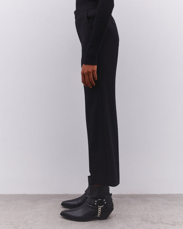 Junya Watanabe - Women’s Cropped Straight Leg Trousers - (Black)