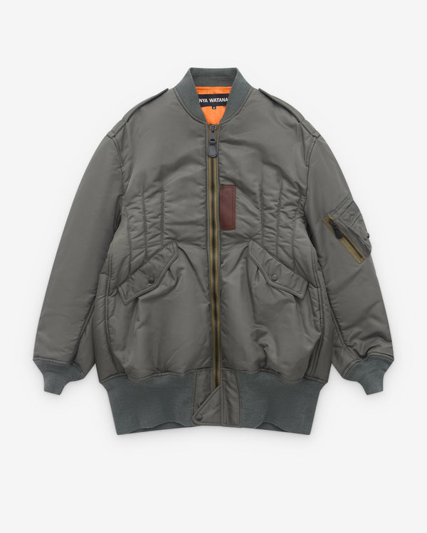 Junya Watanabe - Women’s Long Line Bomber Jacket - (Khakk)