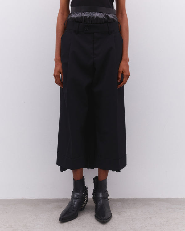 Junya Watanabe - Women’s Trousers With Pleated Skirt - (Black)