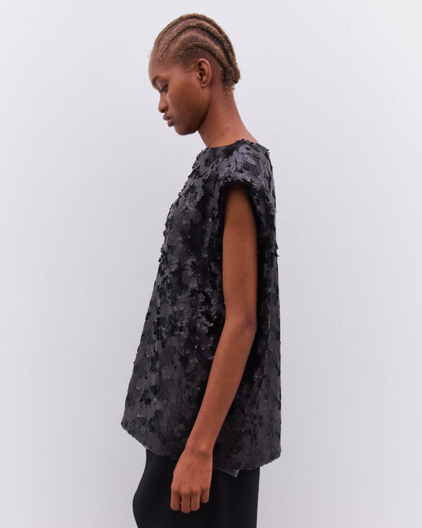 Junya Watanabe - Women’s Sleeveless Sequin Tunic - (Black)