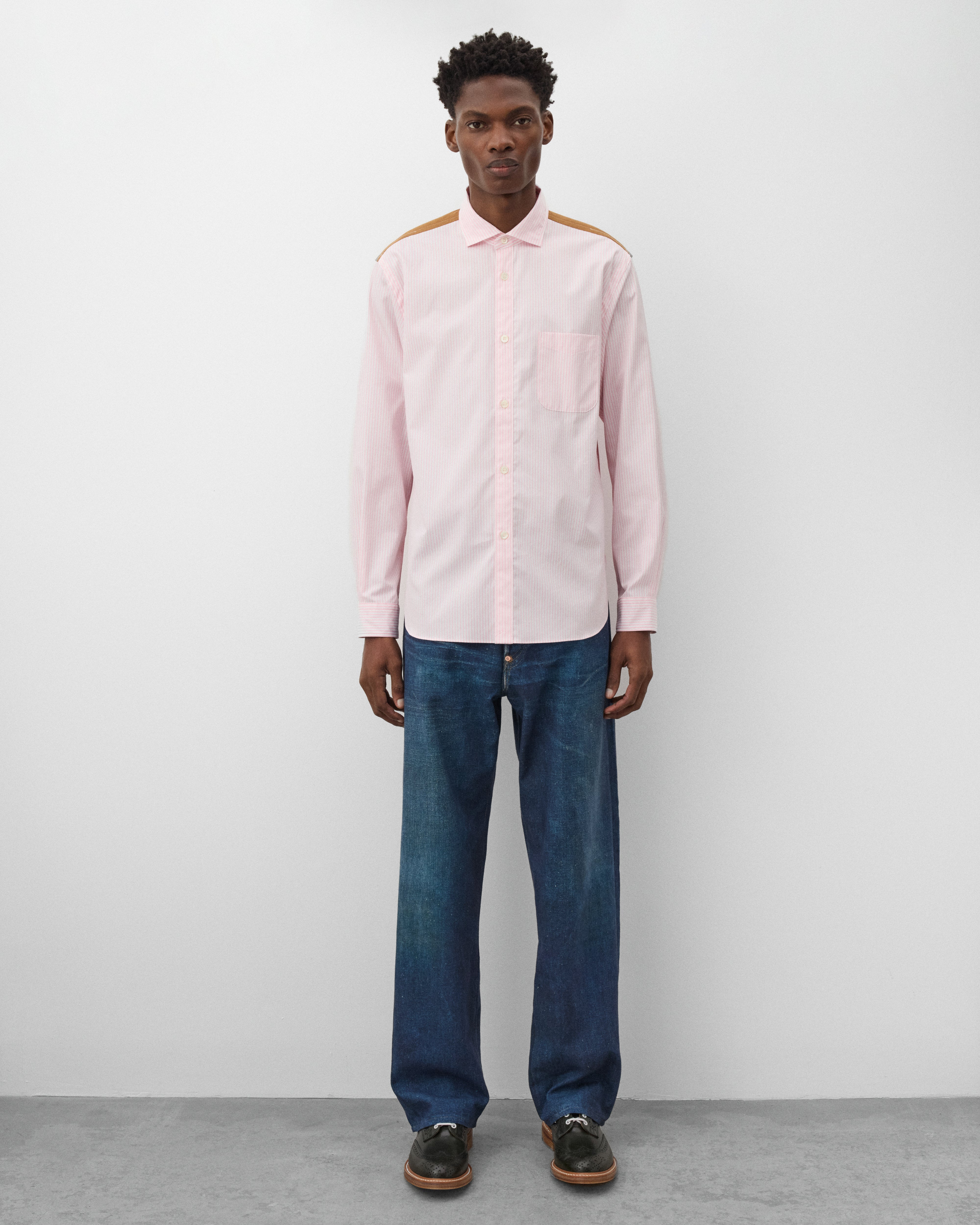 JUNYA WATANABE MAN PINK 紺ブレ ブレザー S 金釦 EYE Junya Watanabe Man: Men's Levi's BerBerJin Printed Jeans