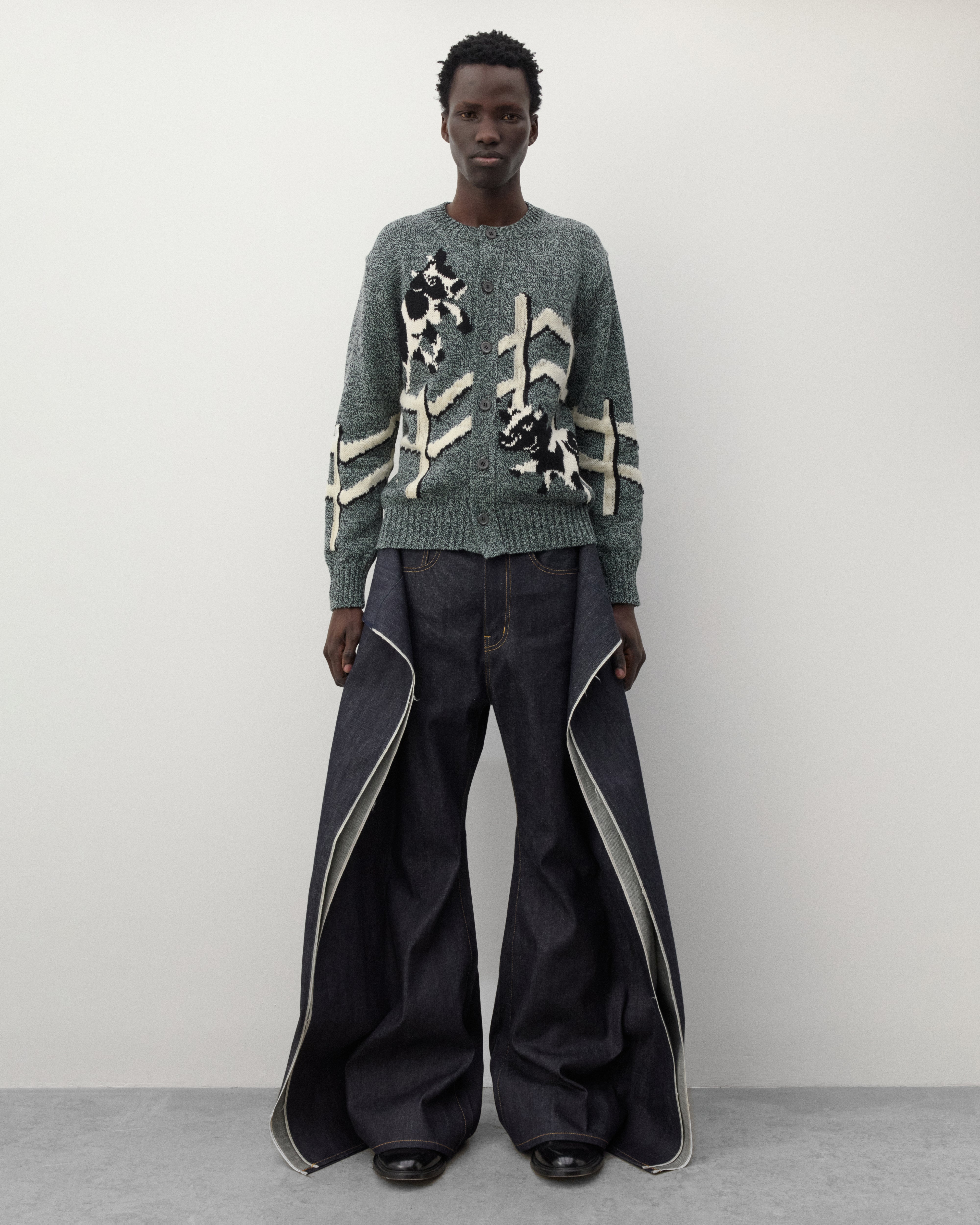 Junya Watanabe MAN: Men's Oversized Selvedge Jeans (Indigo