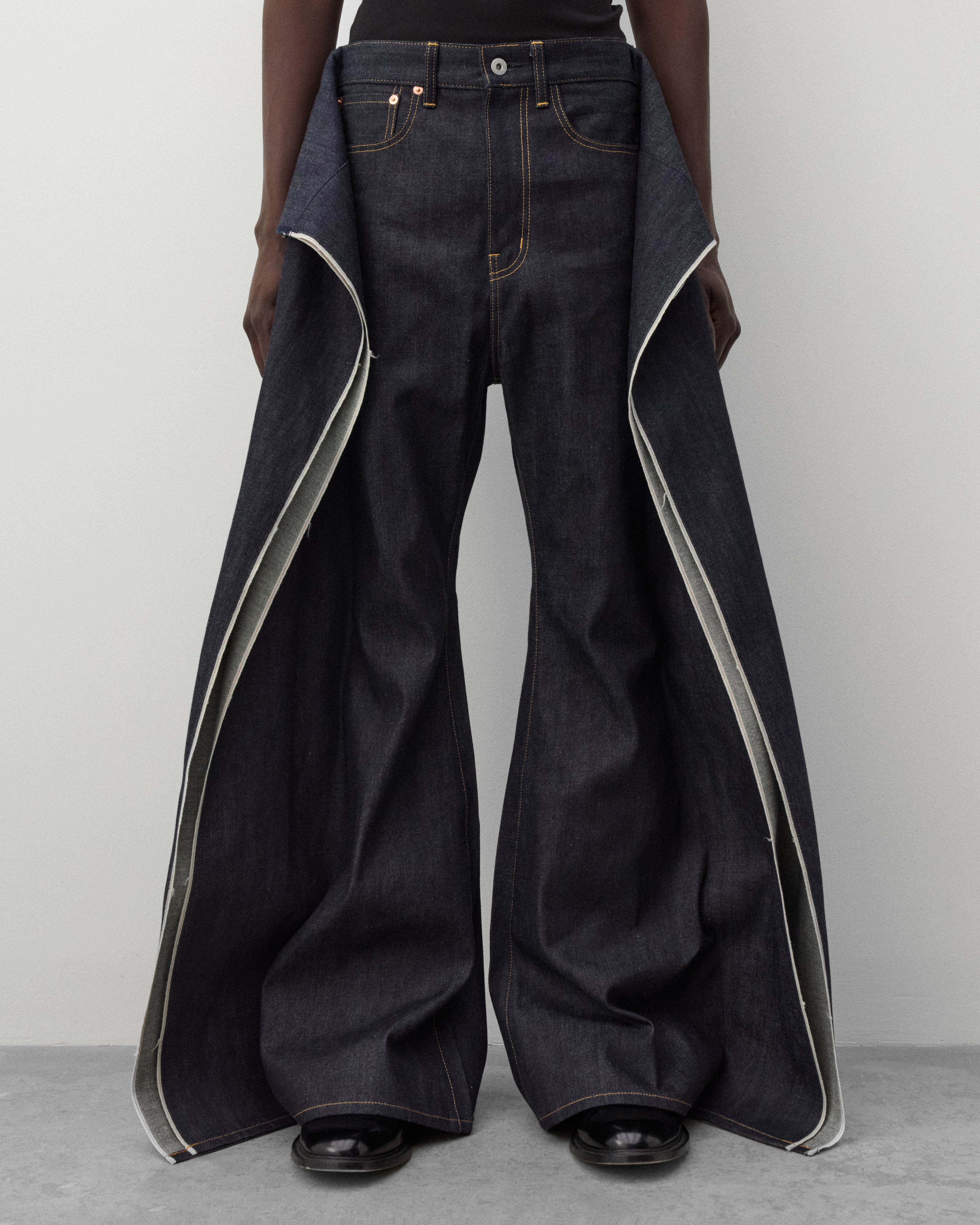 Junya Watanabe MAN: Men's Oversized Selvedge Jeans (Indigo