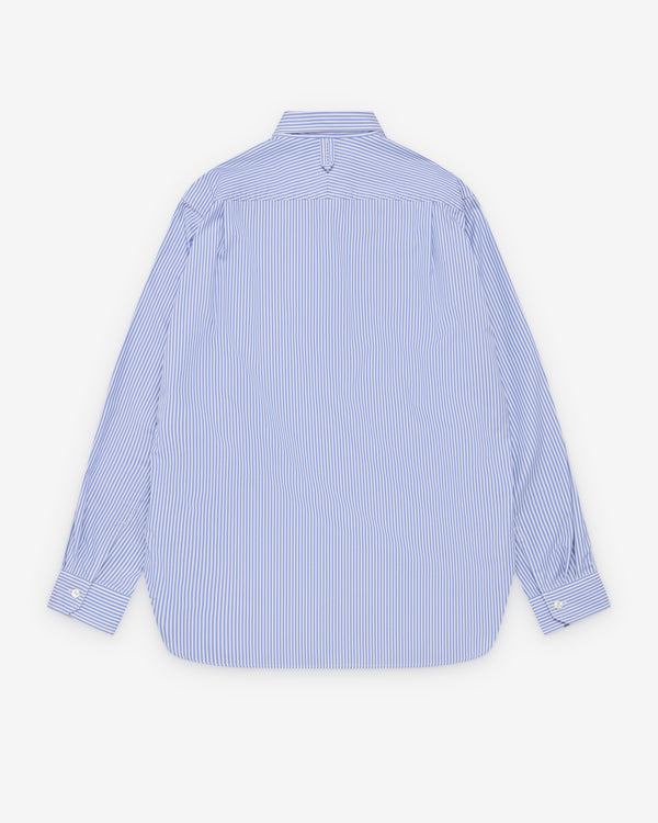 Junya Watanabe MAN - Men's Stripe Work Shirt - (Blue/White)