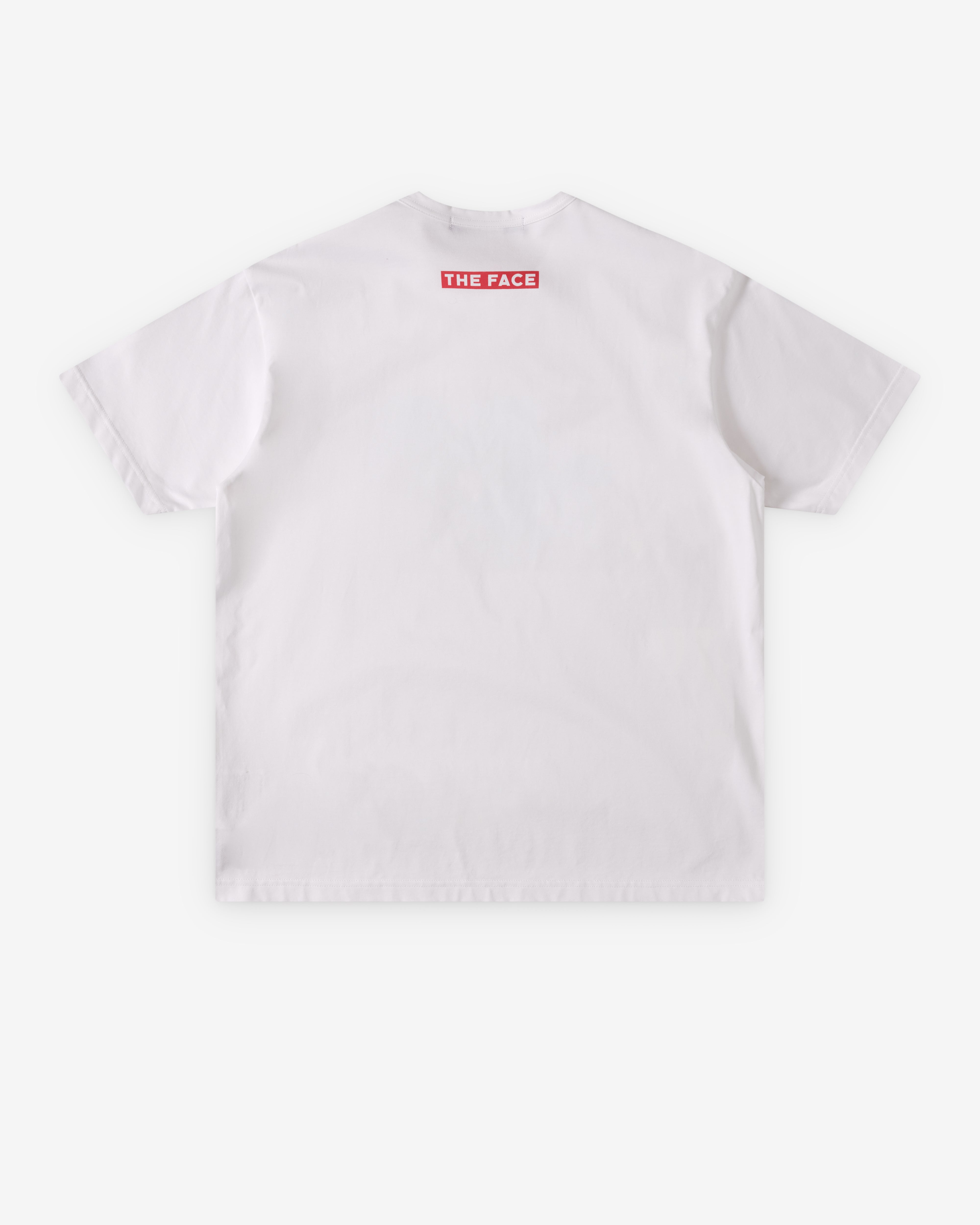 Junya Watanabe Man: Men's The Face Blur T-Shirt (White) | Dover