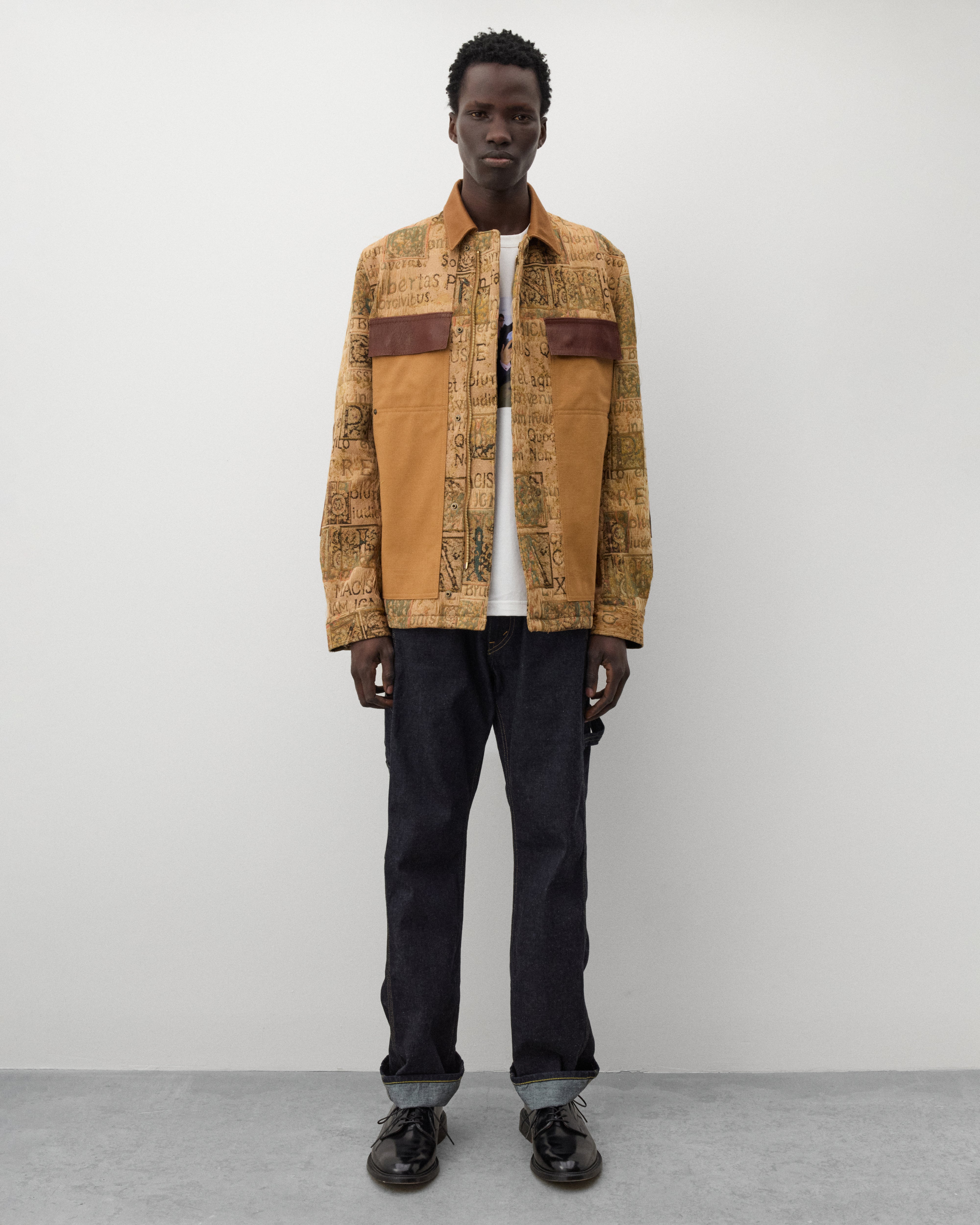Junya Watanabe Man: Men's Tapestry Jacket (Brown) | Dover Street