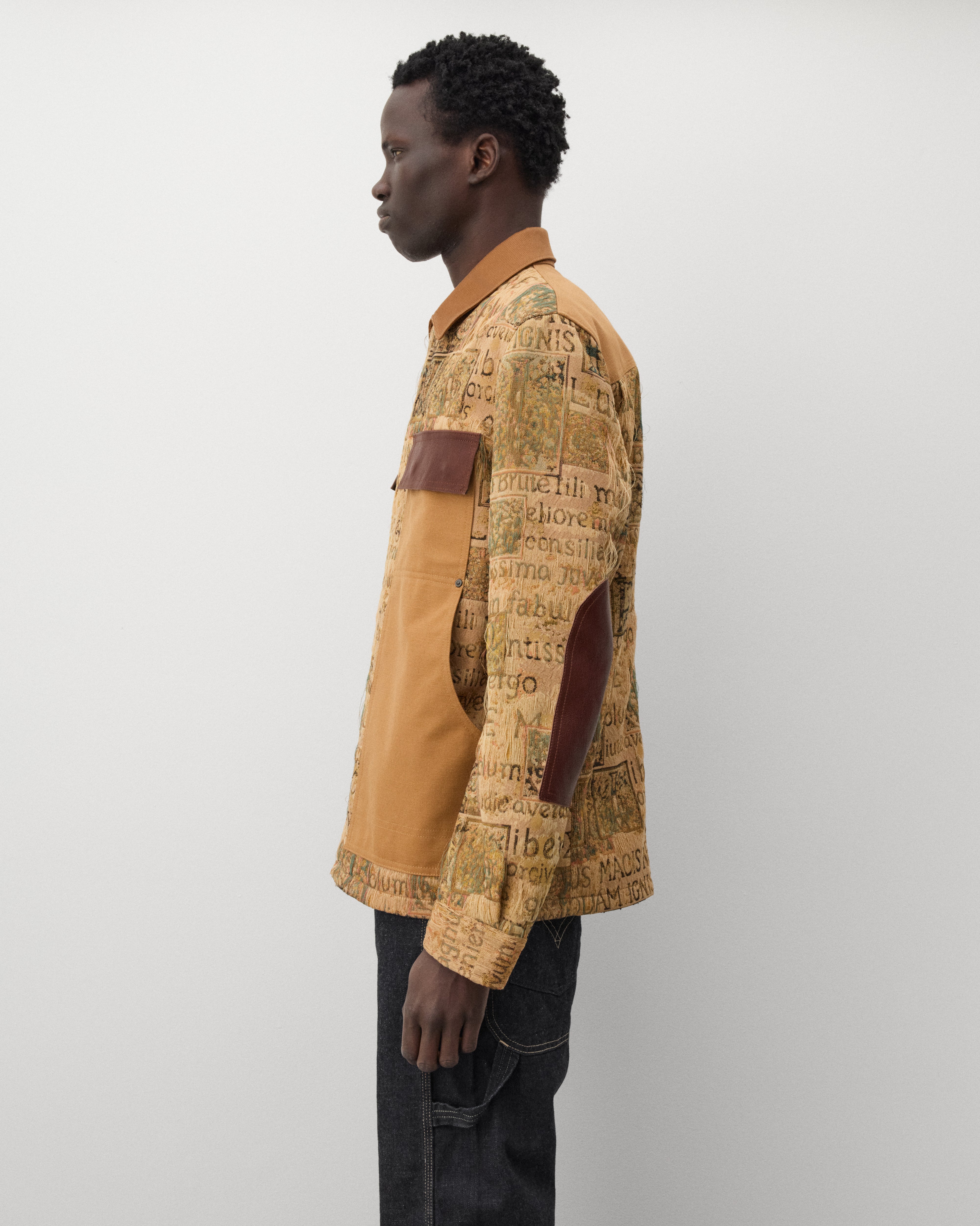 Junya Watanabe Man: Men's Tapestry Jacket (Brown) | Dover Street