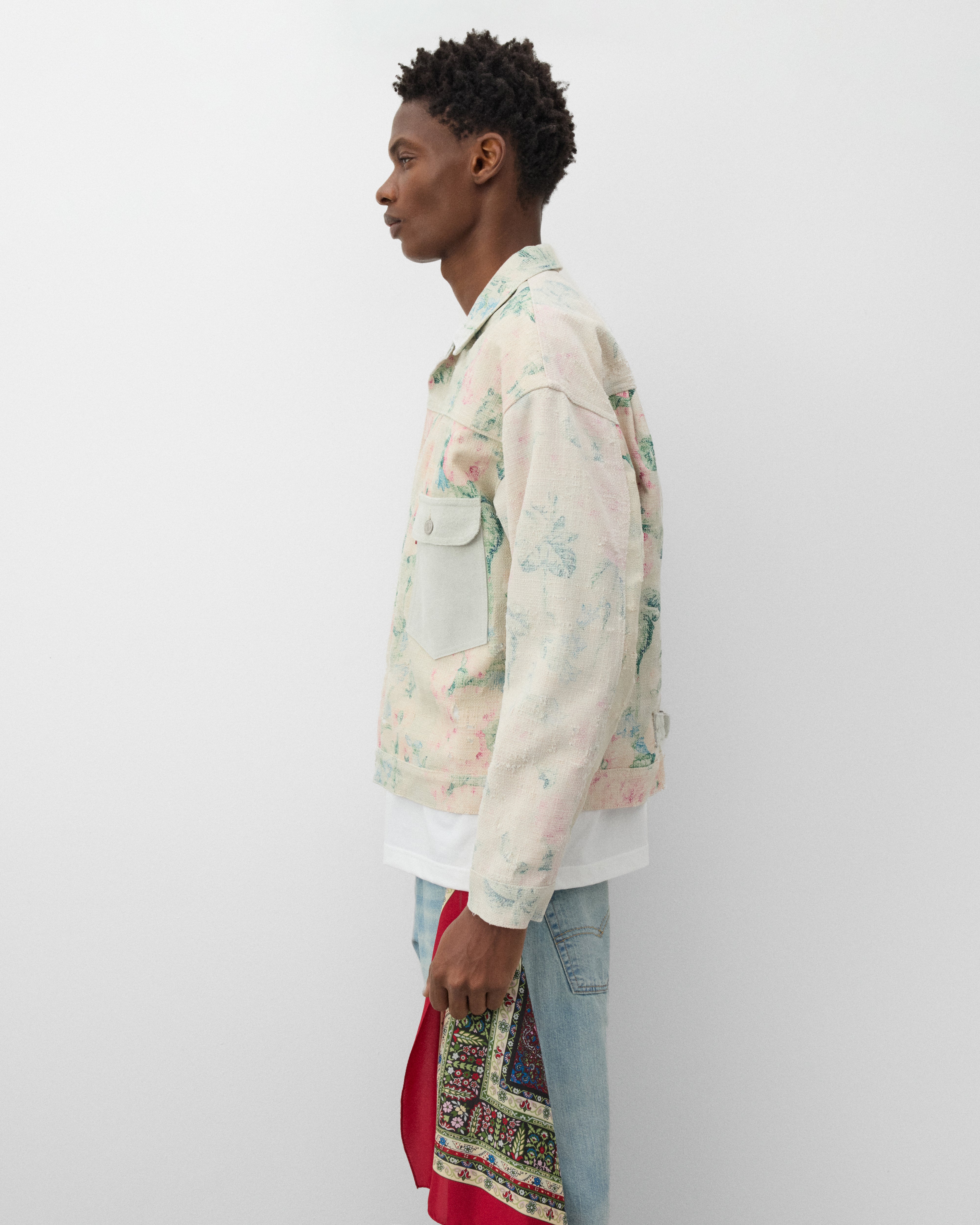 Junya Watanabe Man: Men's Levi's Roses Type 1 Jacket (Off White
