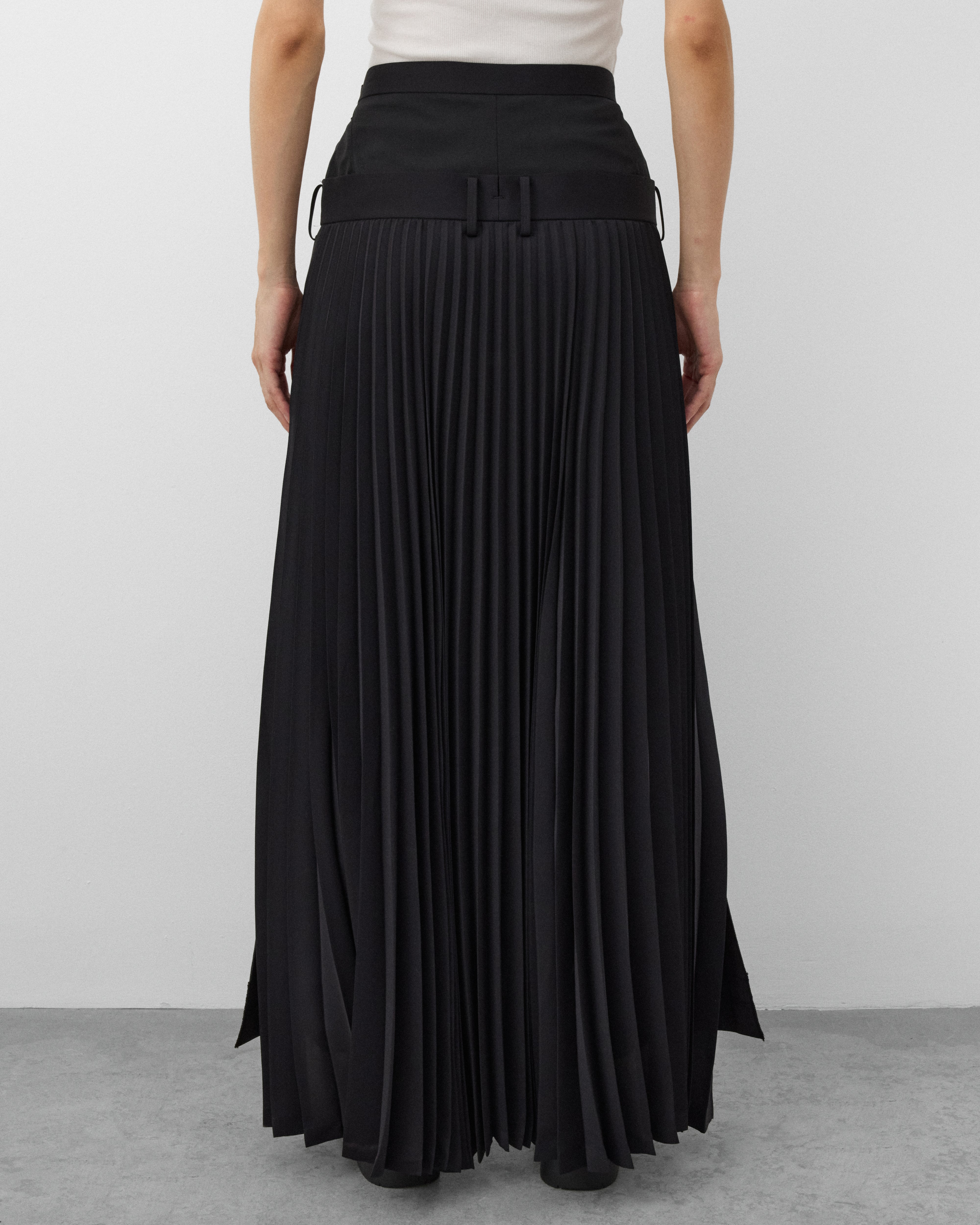 Junya Watanabe: Women's Overlay Skirt (Black) | Dover Street