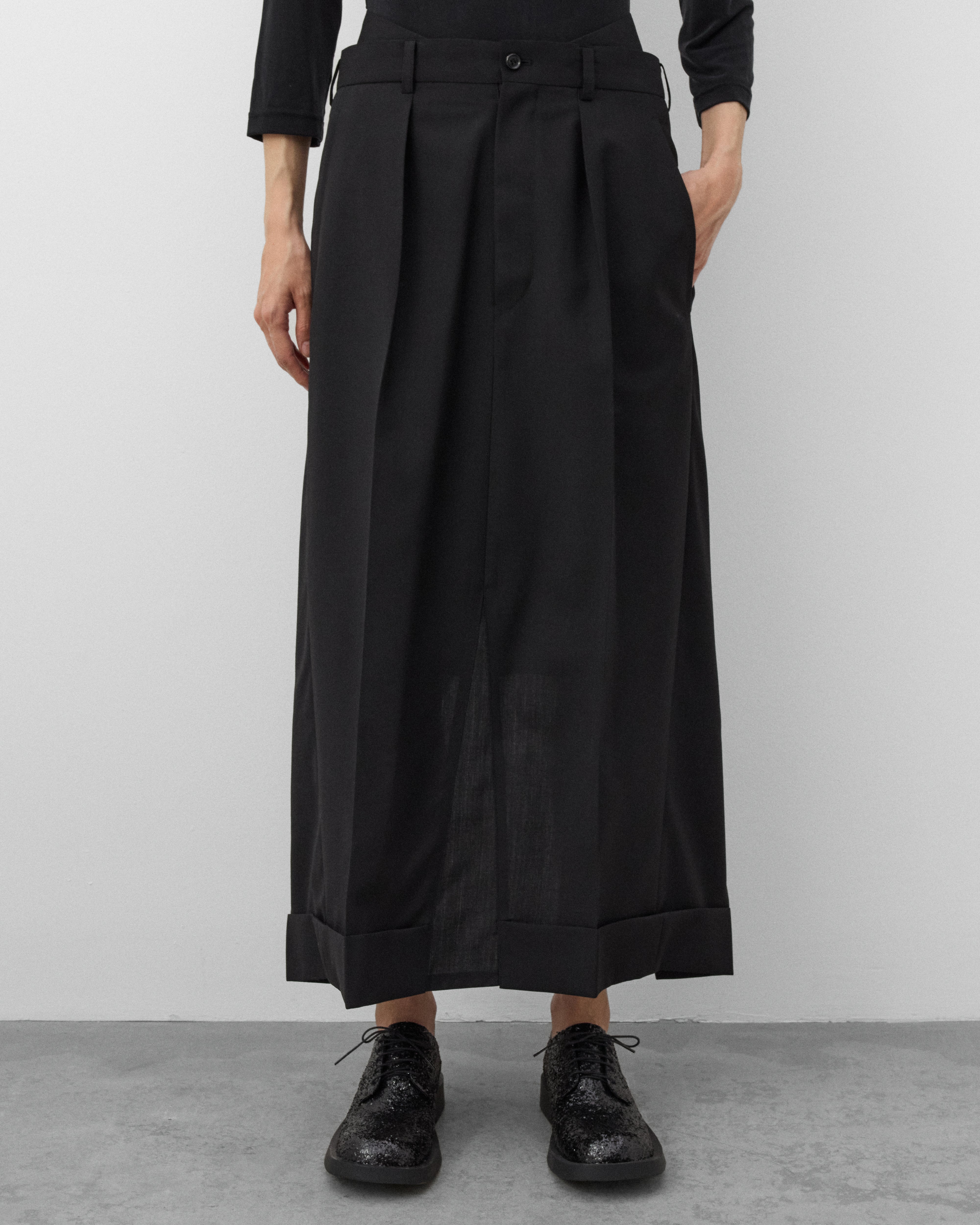 Junya Watanabe: Women's Cuff Skirt (Black) | Dover Street Market