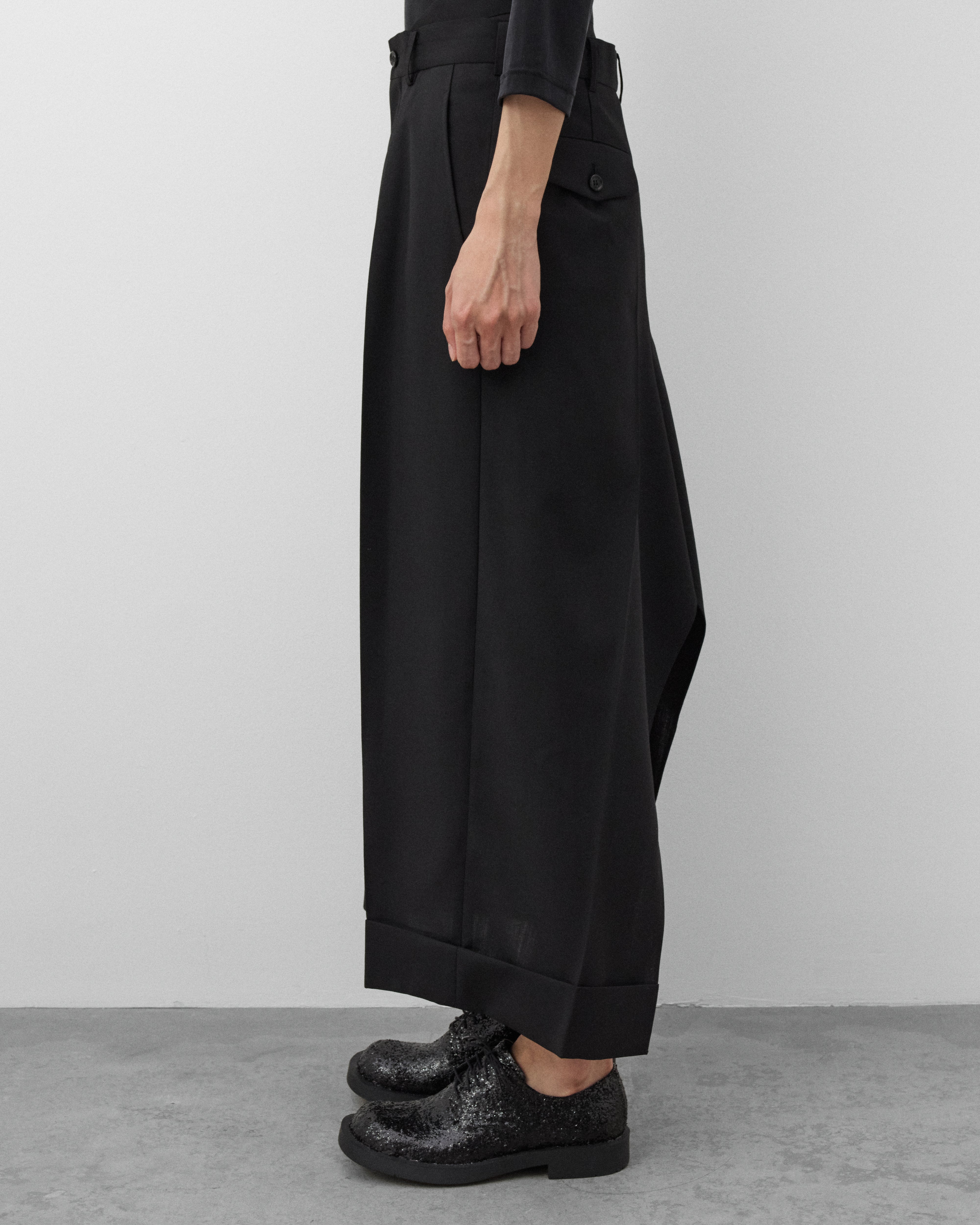 Junya Watanabe: Women's Cuff Skirt (Black) | Dover Street Market