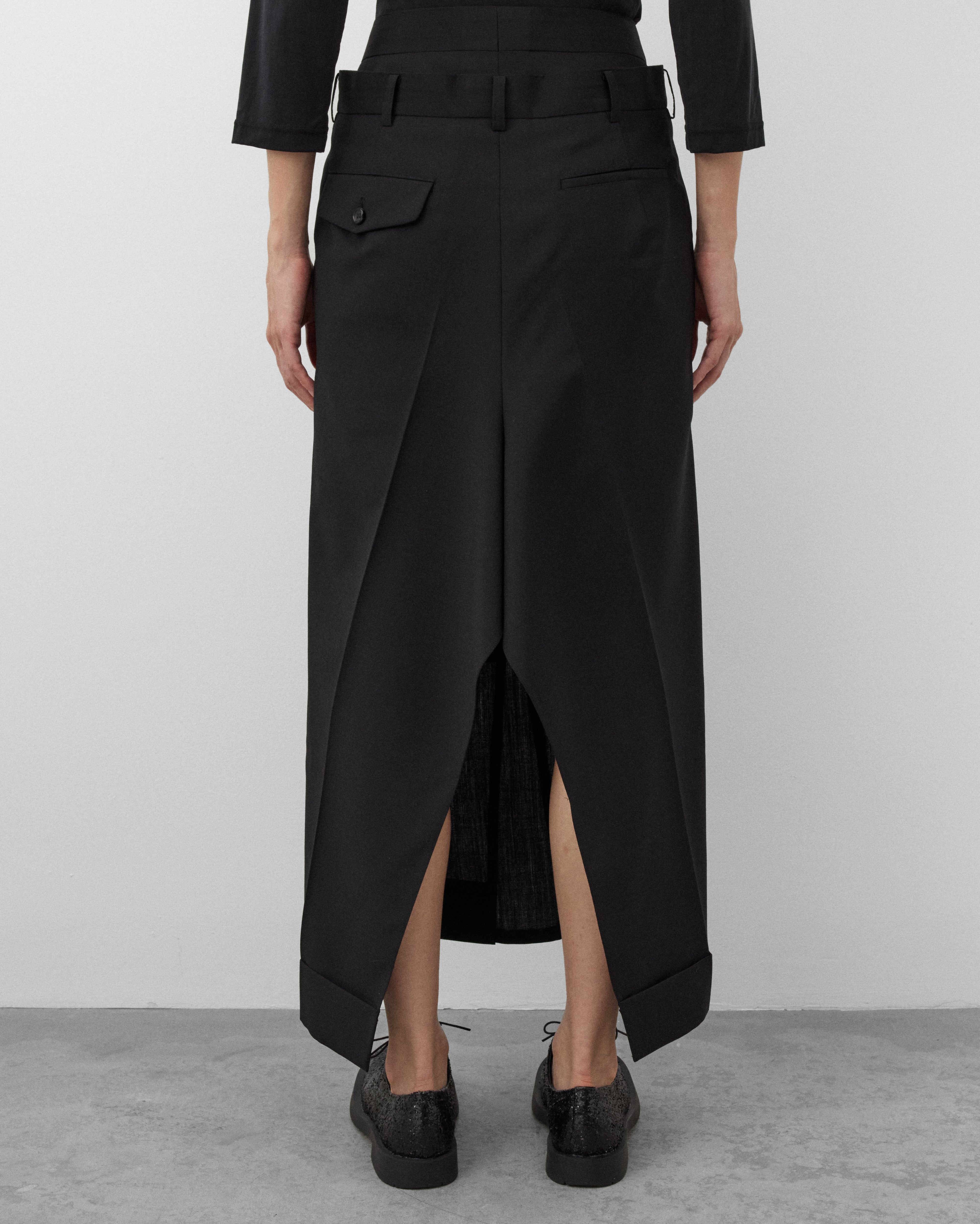 Junya Watanabe: Women's Cuff Skirt (Black) | Dover Street Market