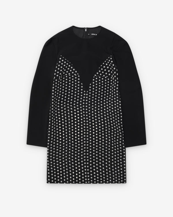 Junya Watanabe - Women's Long Sleeve Polka Dot Blouse - (Black)