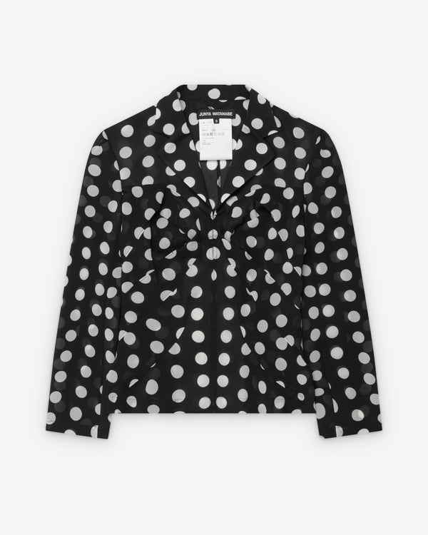 Junya Watanabe - Women's Polka Dot Fitted Blouse - (Black/White)