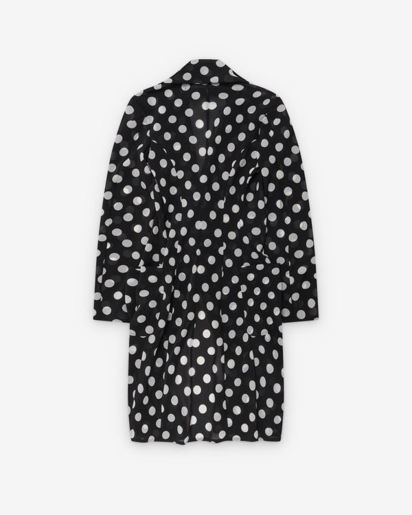 Junya Watanabe - Women's Georgette Polka Dot Jacket - (Black/White)