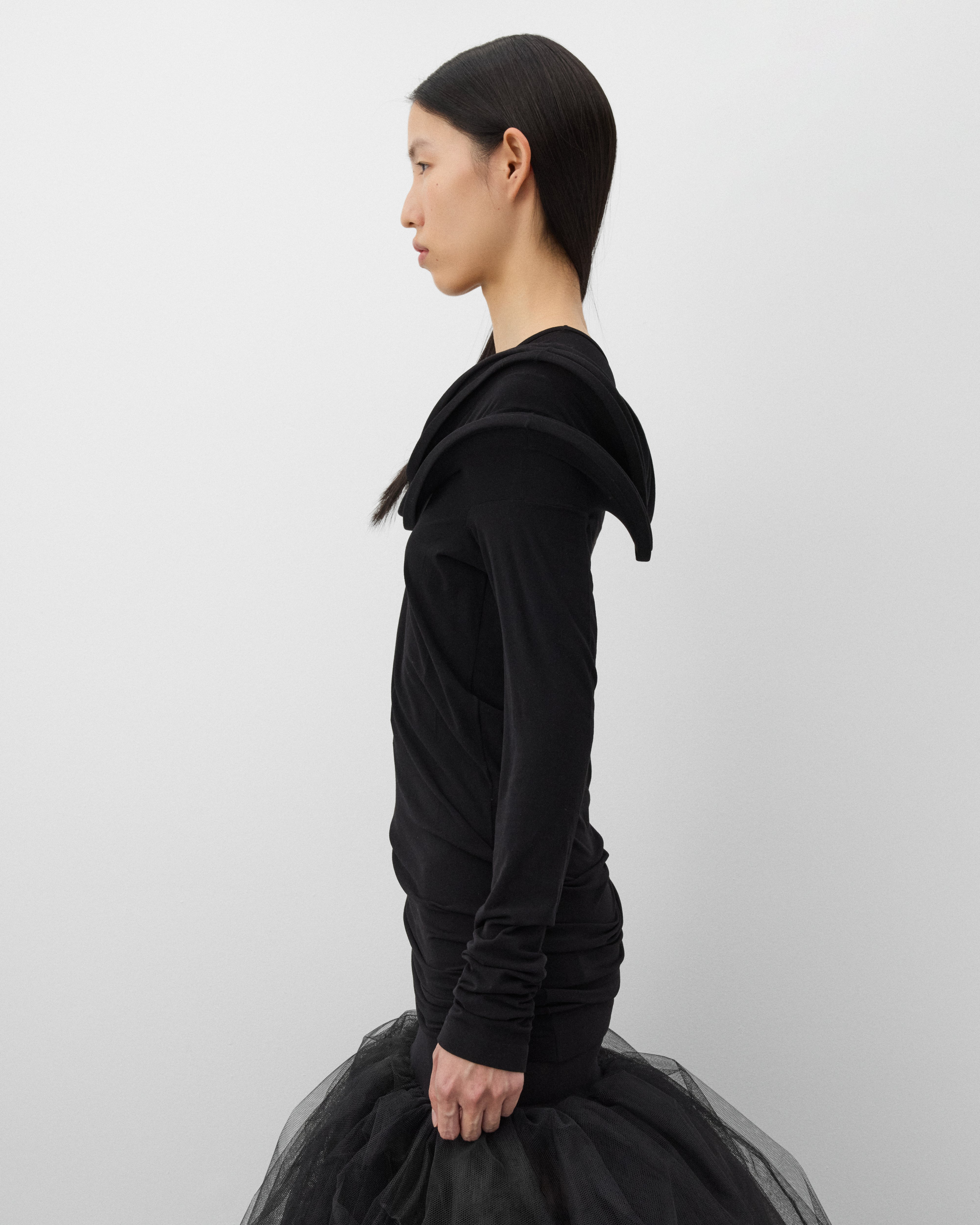 Junya Watanabe: Women's Disc Long Sleeve Top (Black) | Dover