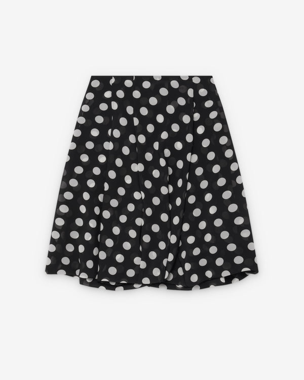 Junya Watanabe - Women's Double Layer Polka Dot Skirt - (Black/White)