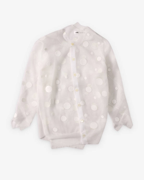 Junya Watanabe - Women's Jacquard Dot Cardigan - (White)