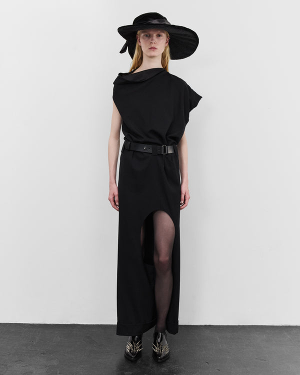 Junya Watanabe - Women's Belted Cut Out Dress - (Black)