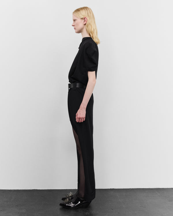 Junya Watanabe - Women's Belted Cut Out Dress - (Black)