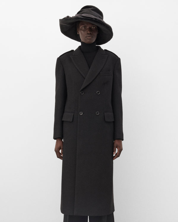 Junya Watanabe - Women's Double Breasted Maxi Coat - (Black)