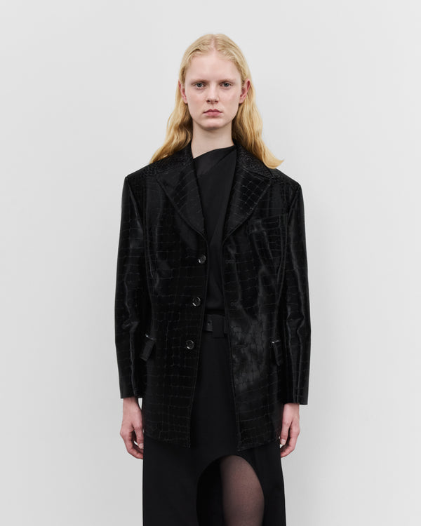 Junya Watanabe - Women's Embossed Blazer - (Black)