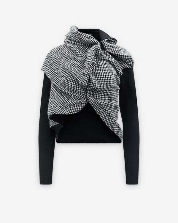 Junya Watanabe - Women's Drape Twist Jacket - (Black/White)