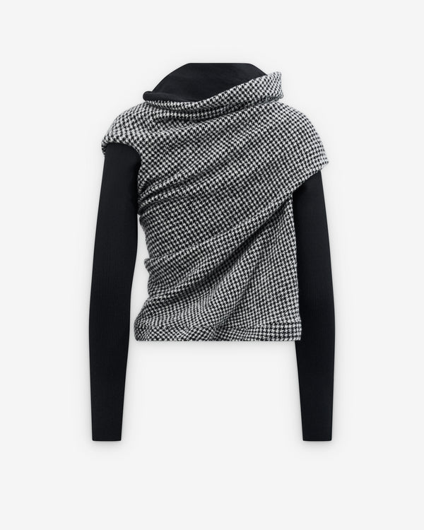 Junya Watanabe - Women's Drape Twist Jacket - (Black/White)