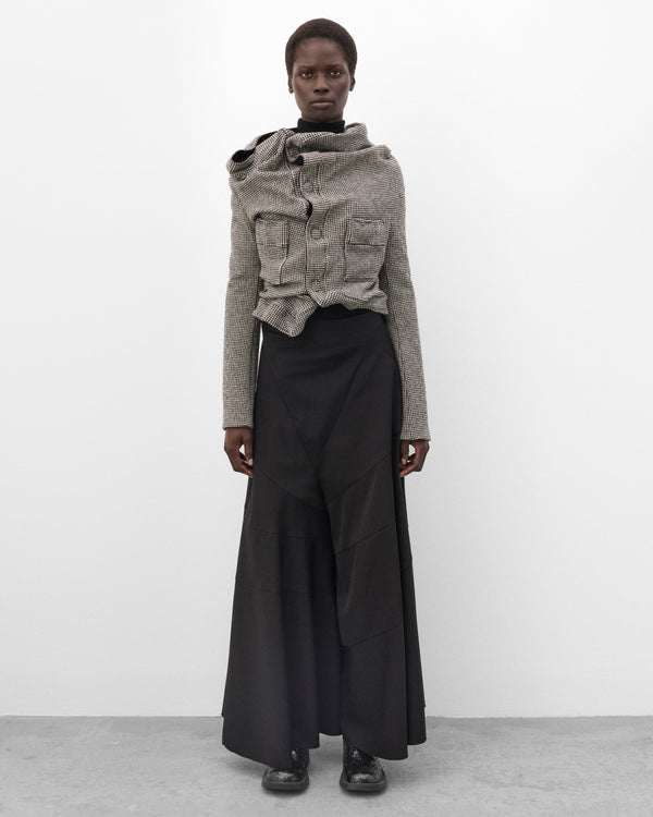Junya Watanabe - Women's Glen Check Sculpted Jacket - (Grey/Black)