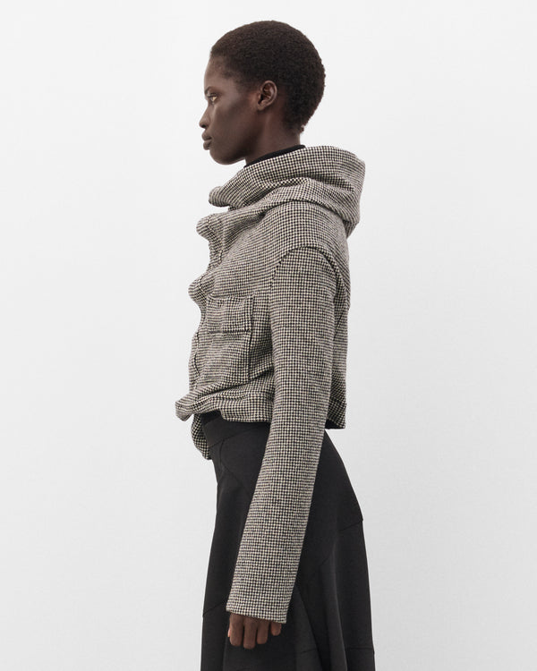 Junya Watanabe - Women's Glen Check Sculpted Jacket - (Grey/Black)