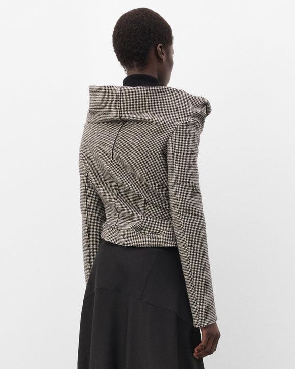 Junya Watanabe - Women's Glen Check Sculpted Jacket - (Grey/Black)