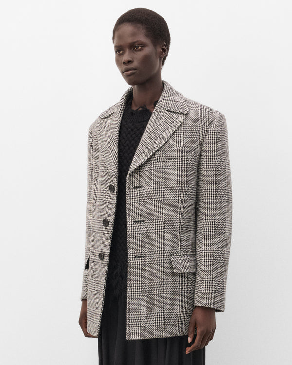 Junya Watanabe - Women's Wool Check Blazer - (Black/White)