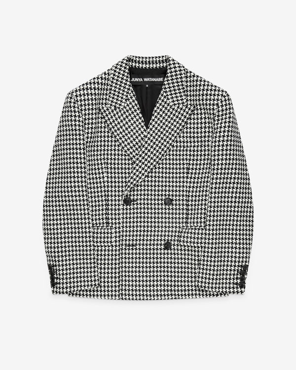 Junya Watanabe - Women's Houndstooth Double Breasted Blazer - (Black/White)