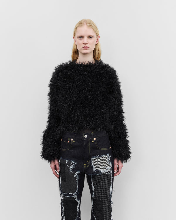 Junya Watanabe - Women's Glitter Mohair Sweater - (Black)