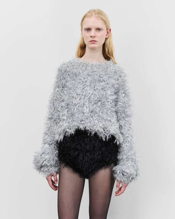 Junya Watanabe - Women's Glitter Mohair Sweater - (Silver)