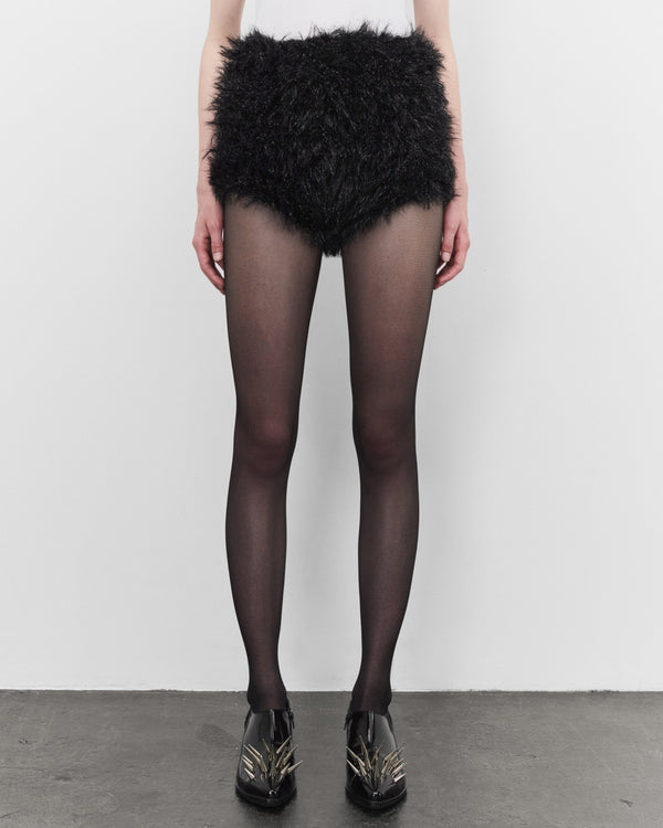 Junya Watanabe - Women's Glitter Mohair Shorts - (Black)