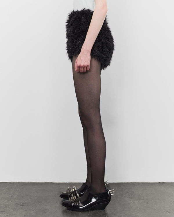Junya Watanabe - Women's Glitter Mohair Shorts - (Black)
