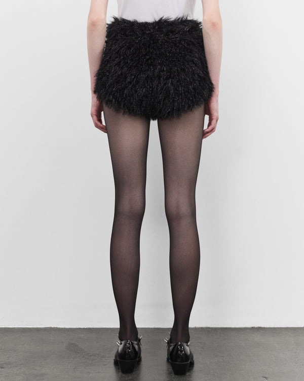 Junya Watanabe - Women's Glitter Mohair Shorts - (Black)