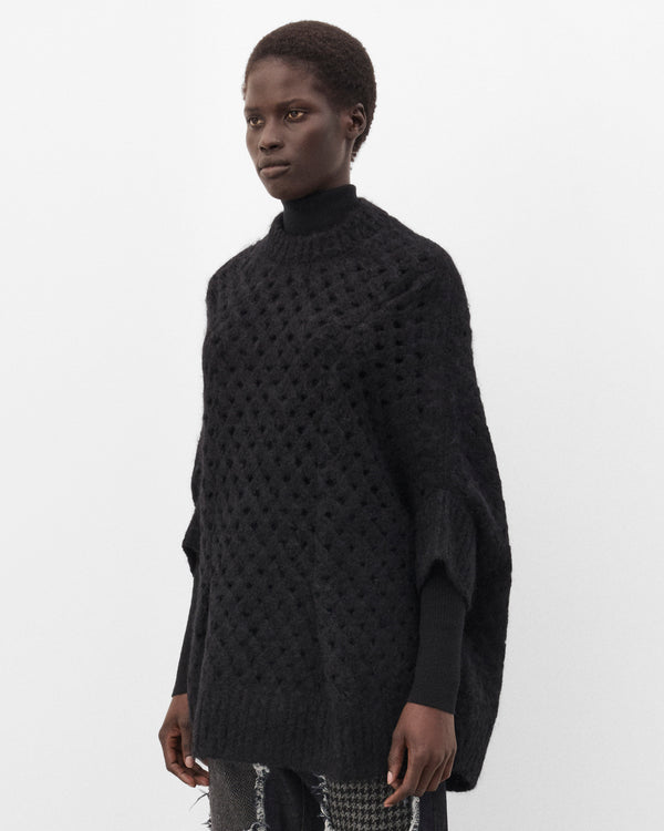 Junya Watanabe - Women's Loose Wool Mesh Sweater - (Black)