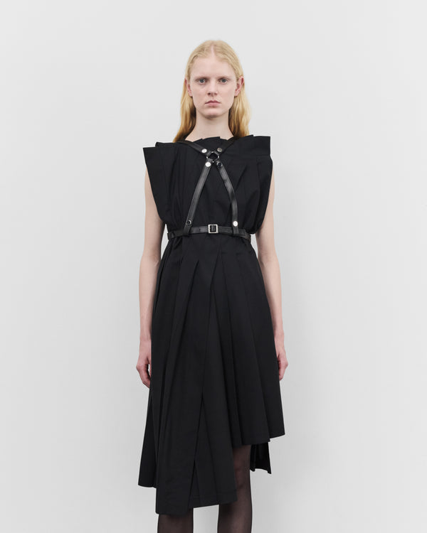 Junya Watanabe - Women's Pleated Dress with Harness - (Black)