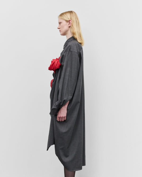 Junya Watanabe - Women's Glove Rose Dress - (Grey/Red)