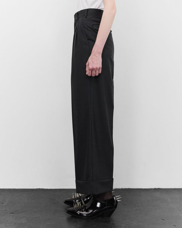 Junya Watanabe - Women's Pin Stripe Suit Trousers - (Grey)