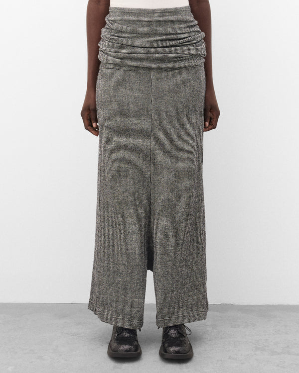 Junya Watanabe - Women's Houndstooth Hight Waist Trousers - (Black/White)